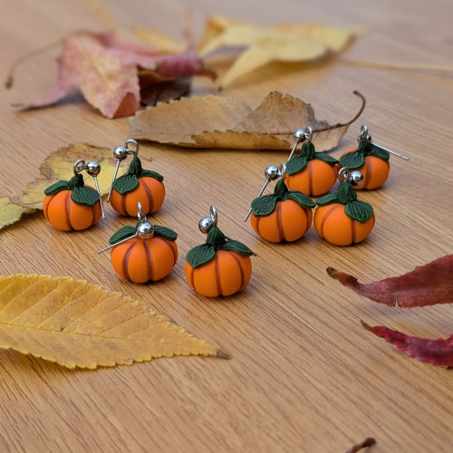 Pendientes de calabaza